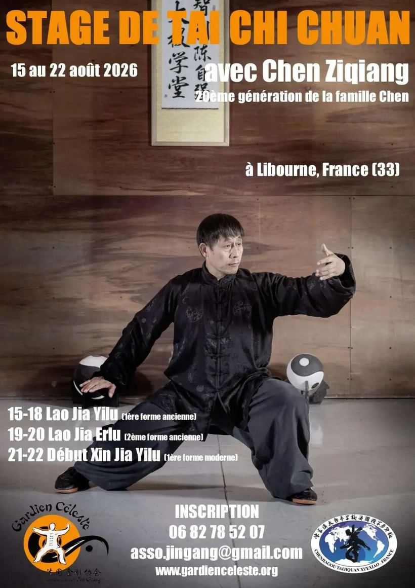 STAGE DE TAI CHI CHUAN 15 au 2