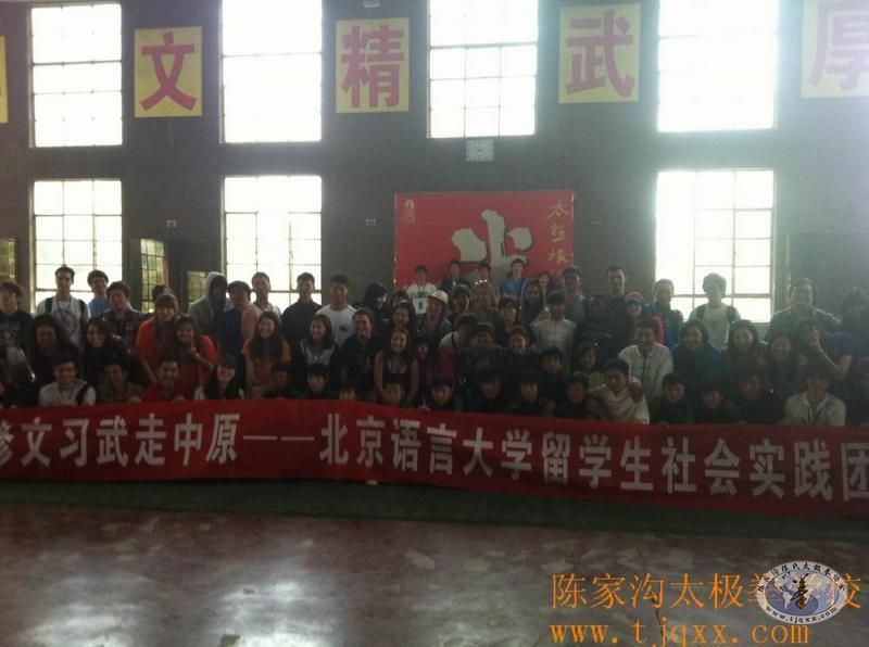 北京语言大学留学生社会实践团走访太极发源地(配图)