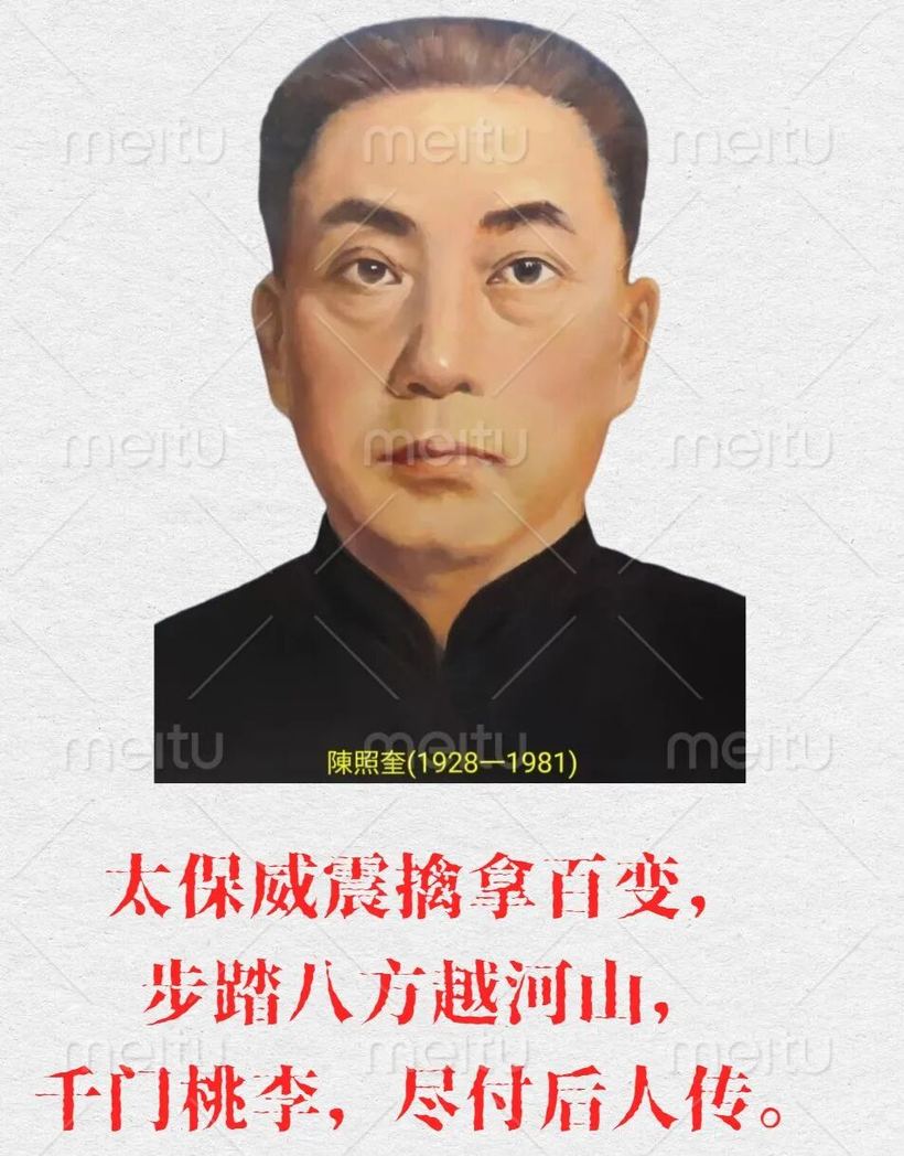 陳照奎(1928-1981) 太保威震擒拿百变,步踏八方越河